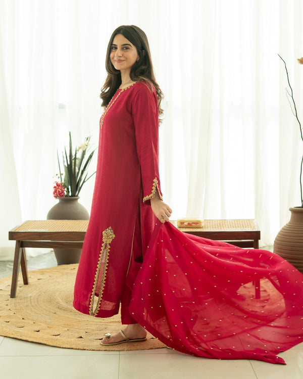 Ayzel - 3 Piece Embroidered Dress