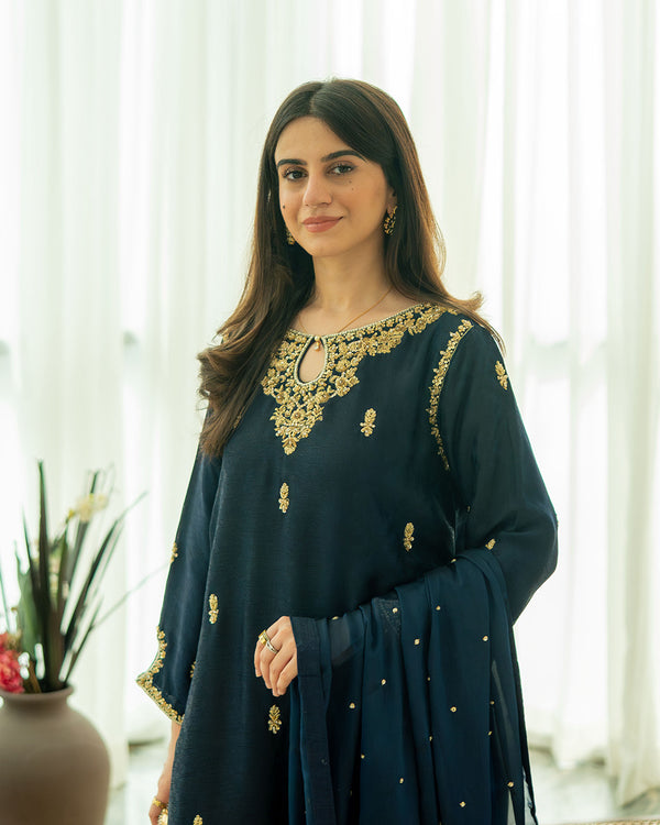 Jannat - 3 Piece Embroidered Dress