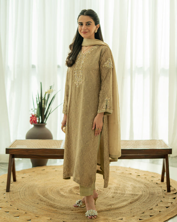 Heer - 3 Piece Embroidered Dress