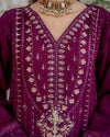 Parisa - 3 Piece Embroidered Chiffon Dress