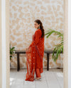 Mushq - 3 Piece Embroidered Chiffon Dress