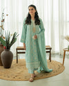 Sahar - 3 Piece Embroidered Chiffon Dress