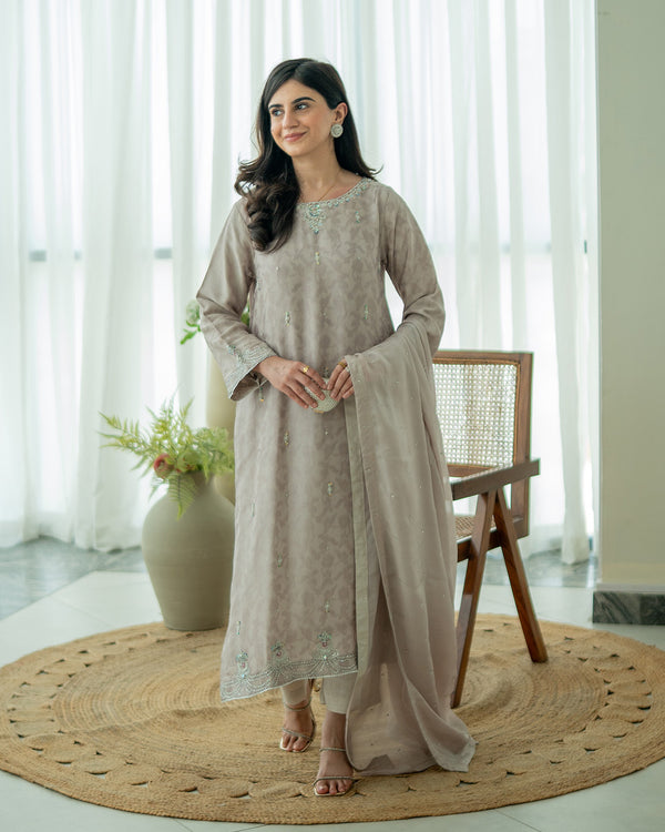 Nazneen - 3 Piece Embroidered Dress