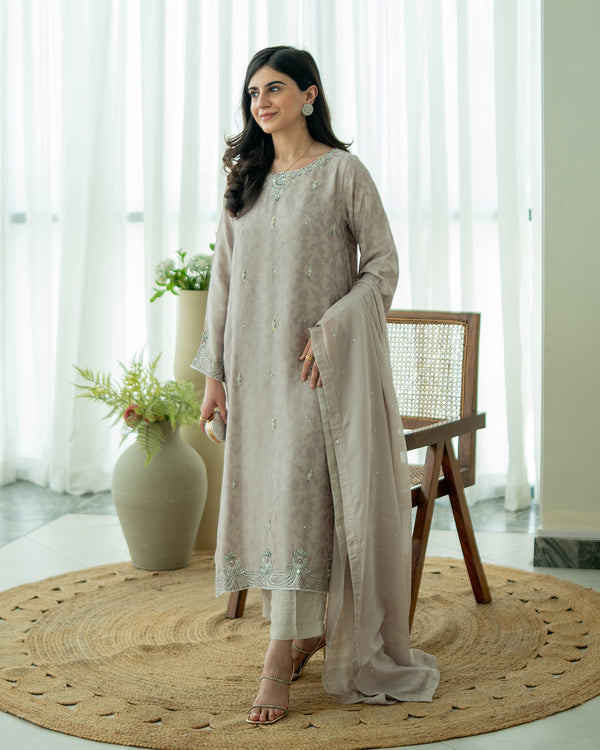 Nazneen - 3 Piece Embroidered Dress