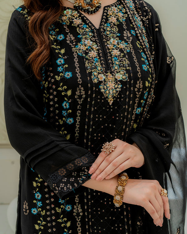 Aleena - 3 Piece Embroidered Dress