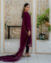 Parisa - 3 Piece Embroidered Chiffon Dress
