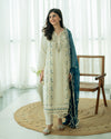 Haya - 3 Piece Embroidered Chiffon Dress