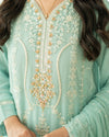 Sahar - 3 Piece Embroidered Chiffon Dress