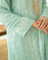 Sahar - 3 Piece Embroidered Chiffon Dress
