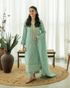 Sahar - 3 Piece Embroidered Chiffon Dress
